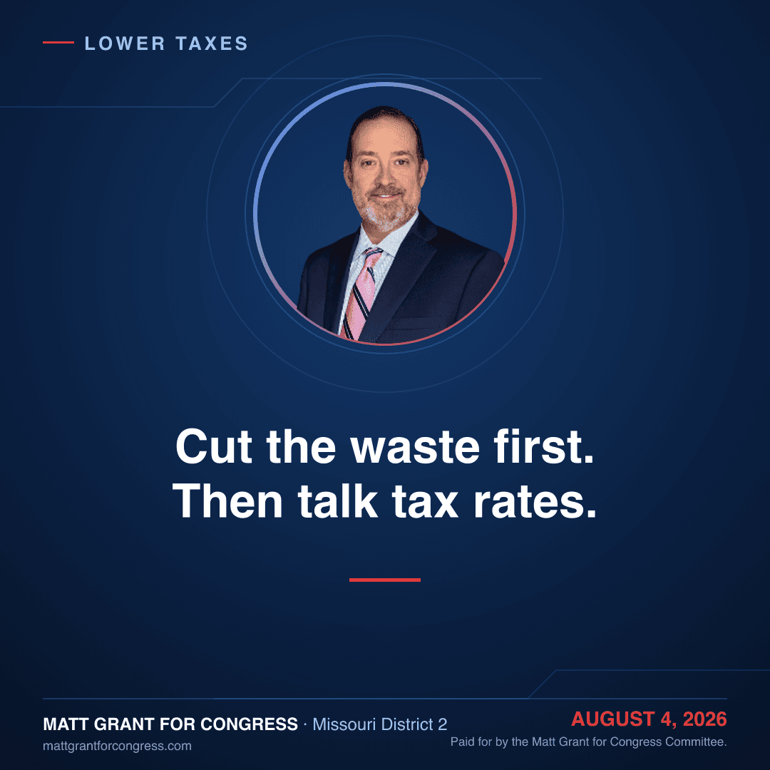 Lower taxes by cutting waste